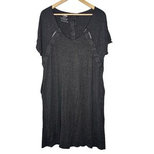 Frida | Maternity Delivery Gown / Nursing Dress | Charcoal Gray (One Size)